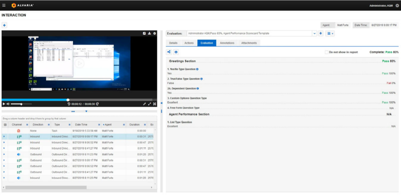 screenshot of Aspect Quality